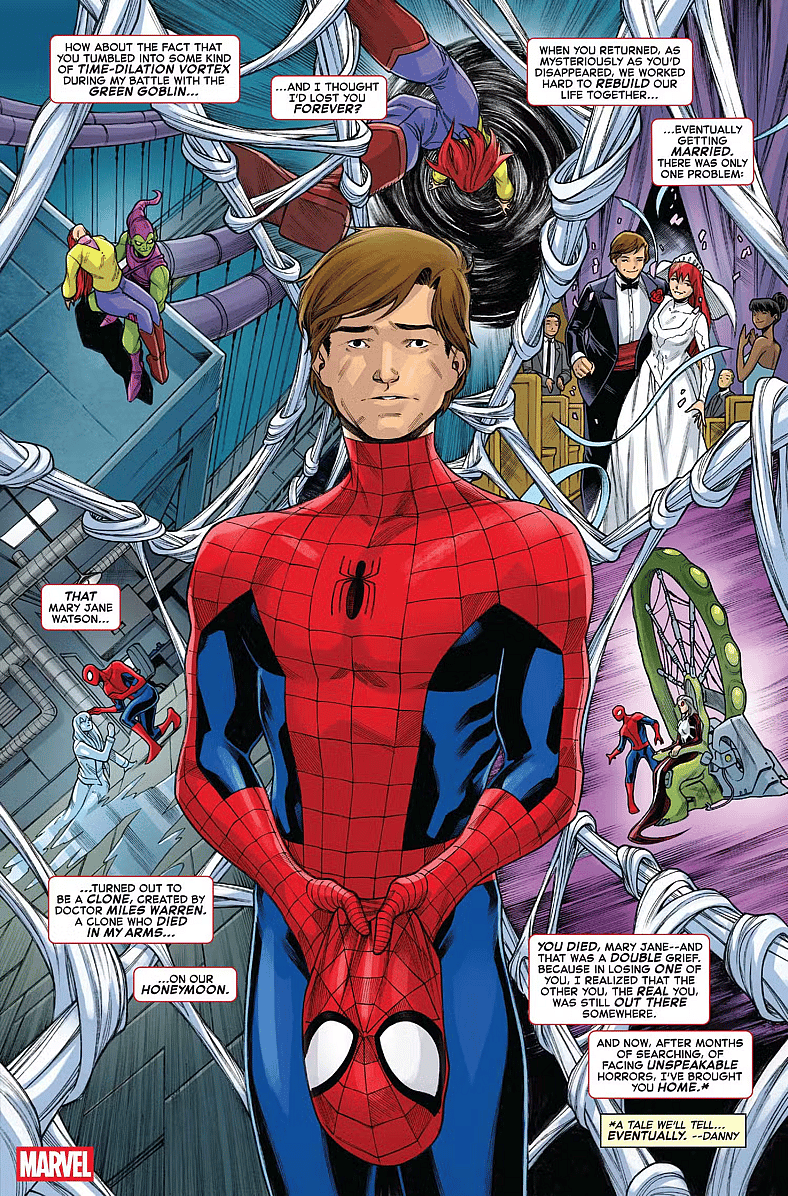 Peter Parker dodges the question of MJ's return in Spider-Man '94 Vol. 1 #1 (2025), Marvel Comics