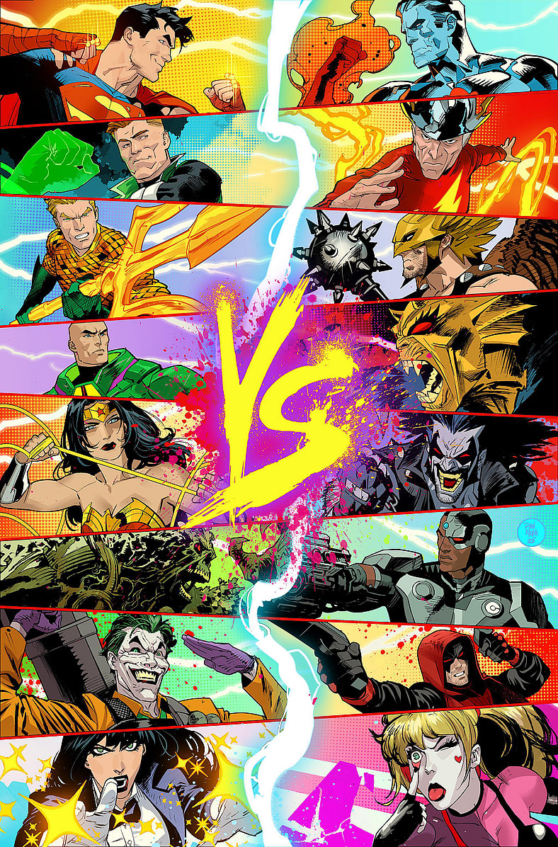 The Omega Tournament enters its full-swing on Dan Mora's variant cover to DC K.O. Vol. 1 #2 (2026), DC