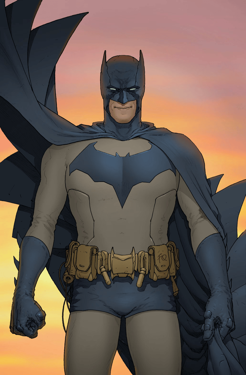 The Caped Crusader stands at the ready on Frank Quitely's variant cover to Batman Vol. 4 #1 (2025), DC