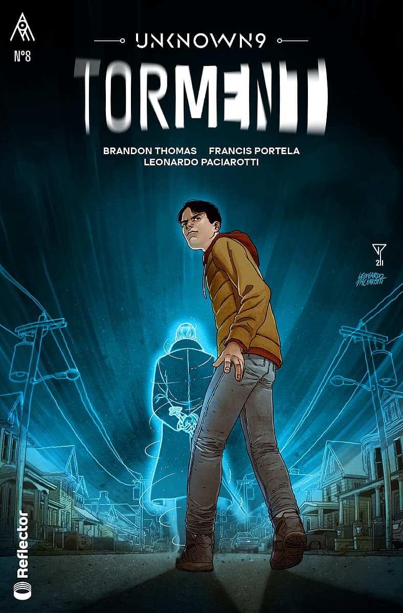 Jaden attempts to find answers from The Leap Year Society in Unknown 9: Torment Vol. 1 #8 (2024)