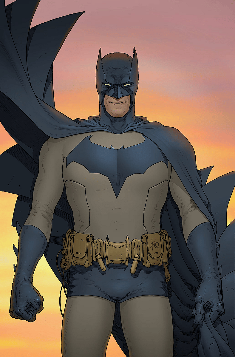 The Caped Crusader stands at the ready on Frank Quitely's variant cover to Batman Vol. 4 #1 (2025), DC
