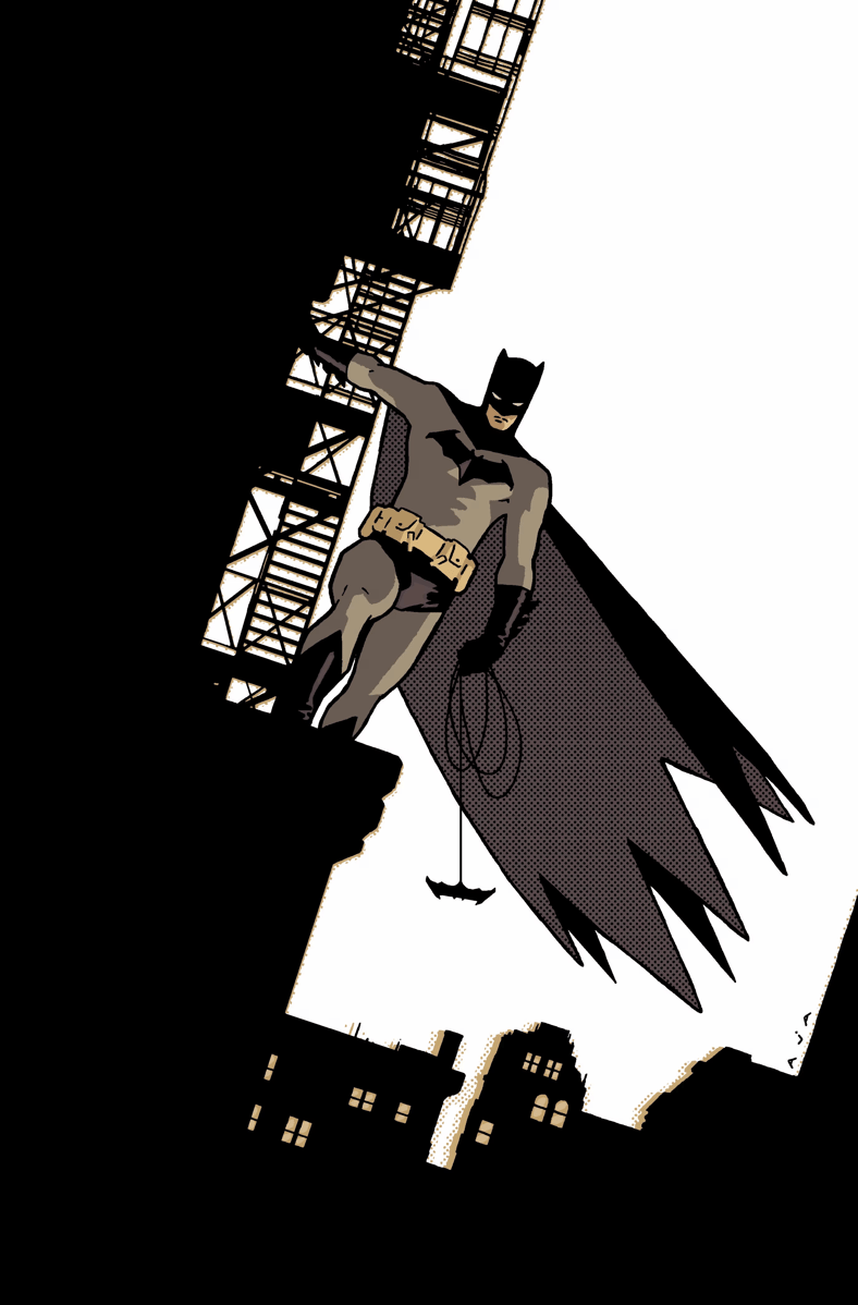 Batman surveys the streets of Gotham on David Aja's variant cover to Batman Vol. 4 #1 (2025), DC