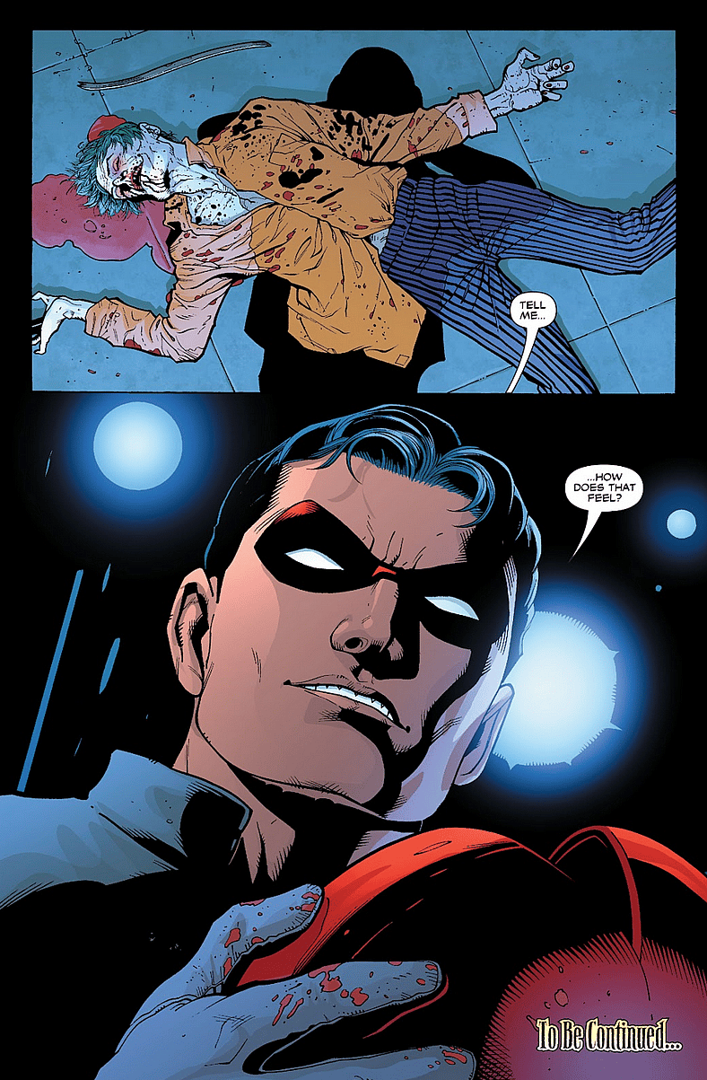 Jason Todd takes revenge on Joker in Batman Vol. 1 #638 Under the Hood, Part 4 (2005), DC