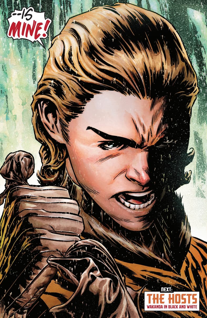 Ketema declares himself the new King of Wakanda in Marvel Knights: The World To Come Vol. 1 #1 (2025), Marvel Comics. Words by Joe Quesada and Christopher Priest, art by Joe Quesada and Richard Isanove.