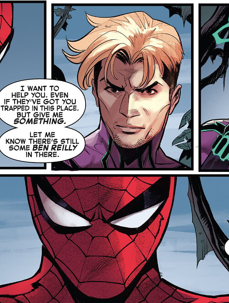 Zeb Wells ruins Ben Reilly in Dark Web Finale Vol. 1 #1 "In The Bleak Midwinter" (2023), Marvel