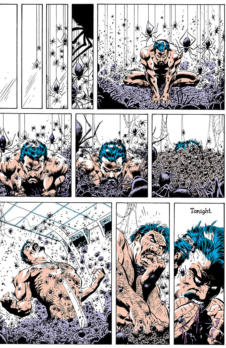 Kraven the Hunter prepares for his last hunt in Web of Spider-Man Vol. 1 #31 "The Coffin" (1987)