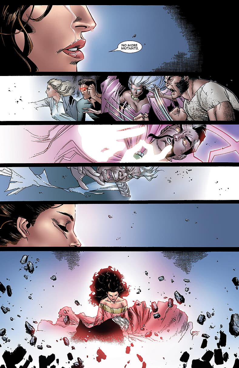 Scarlet Witch ends mutantkind in House of M Vol. 1 #1 (2005), Marvel Comics