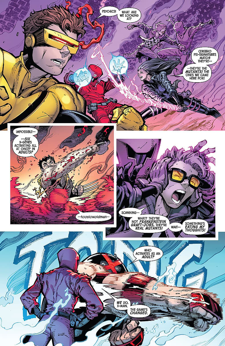 Fourth School reveal themselves in X-Men Vol. 7 #1 "Fire-Baptized Species" (2024), Marvel Comics