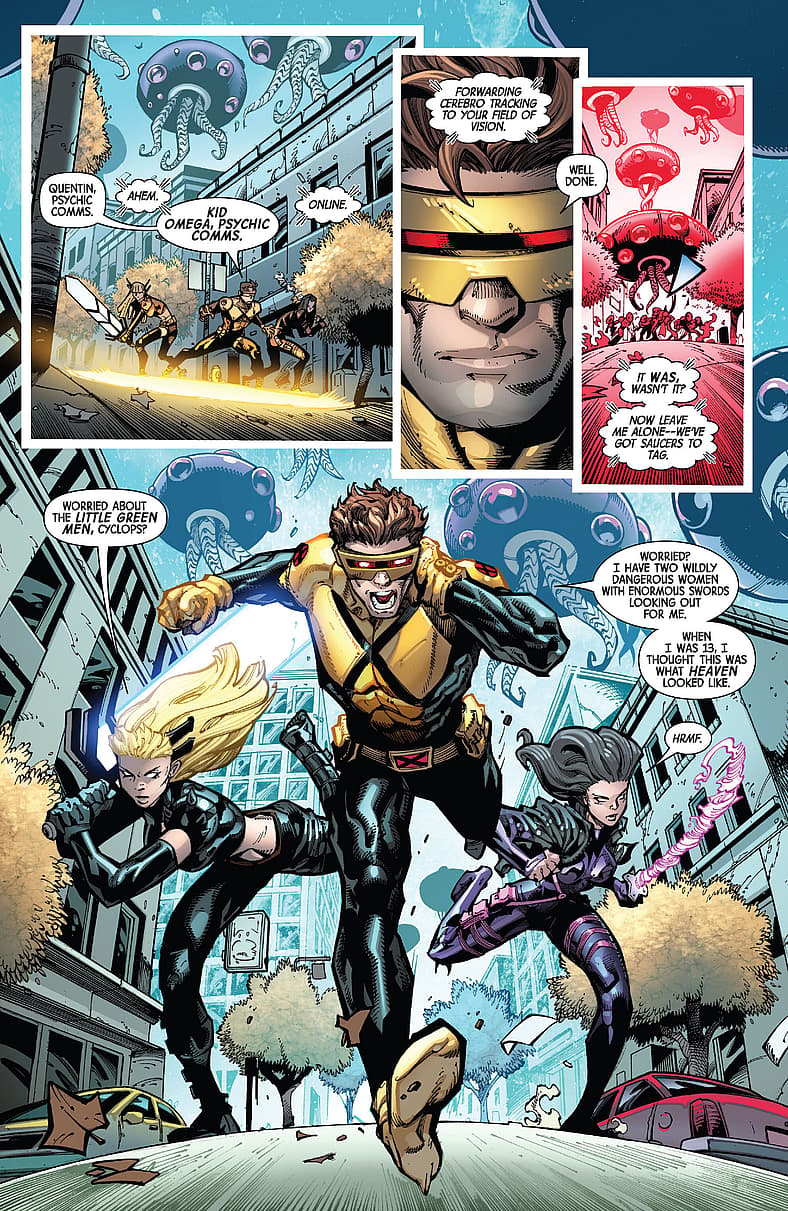 Cyclops puts boots on the ground in X-Men Vol. 7 #2 "Invasion" (2024), Marvel Comics