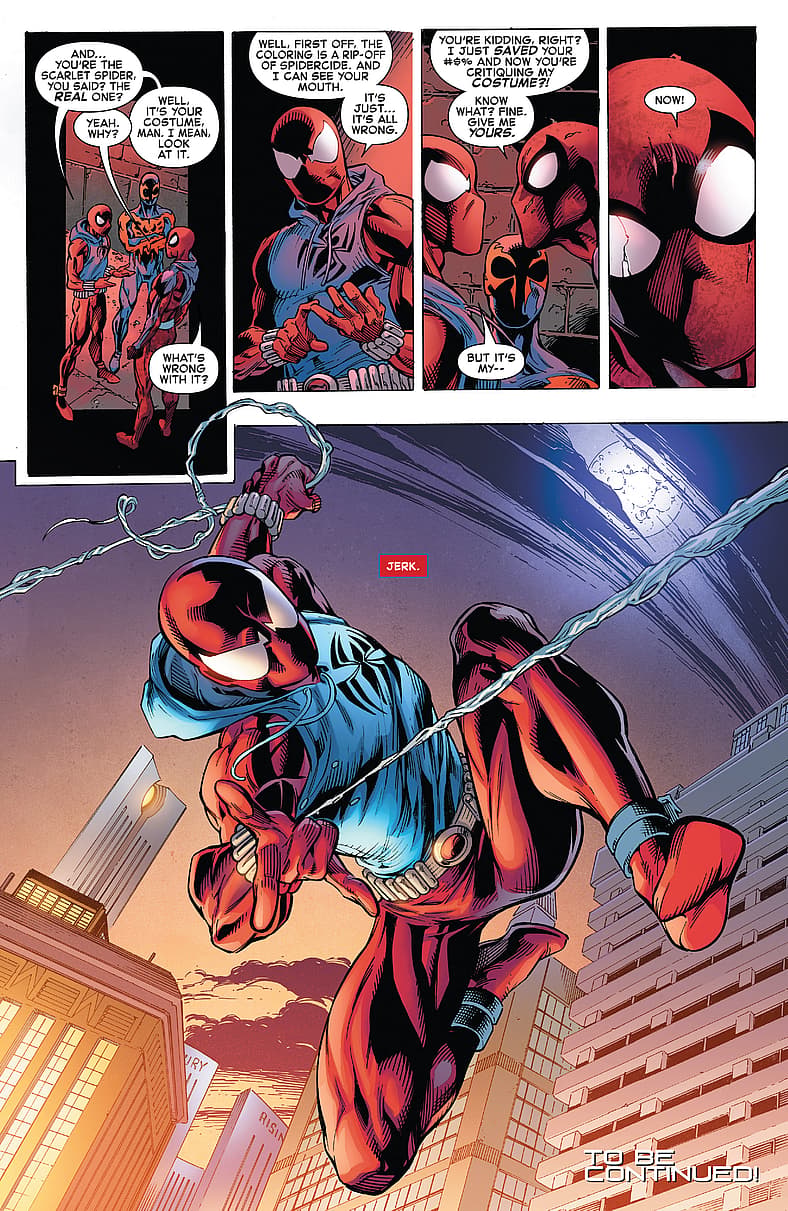 Ben Reilly returns in classic threads in Ben Reilly: Scarlet Spider (2017), Marvel Comics
