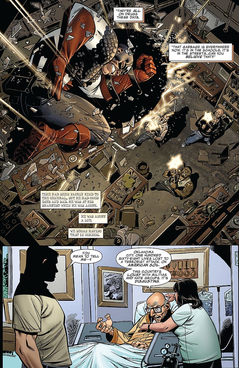 Steve Rogers catches up with General Jacob Simon in Captain America: Man Out of Time Vol. 1 #2