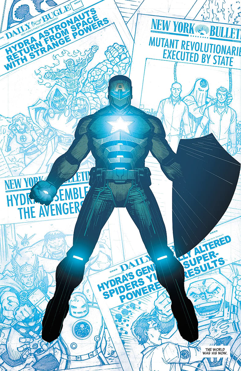 Hydra Cap rewrites Earth-616 history in Secret Empire Vol. 1 #10 (2017), Marvel Comics