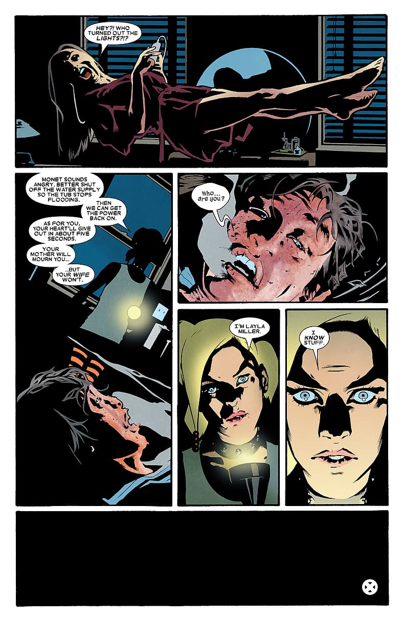 Layla Miller outwits Singularity Investigations agent in X-Factor Vol. 3 #3 (2006), Marvel Comics