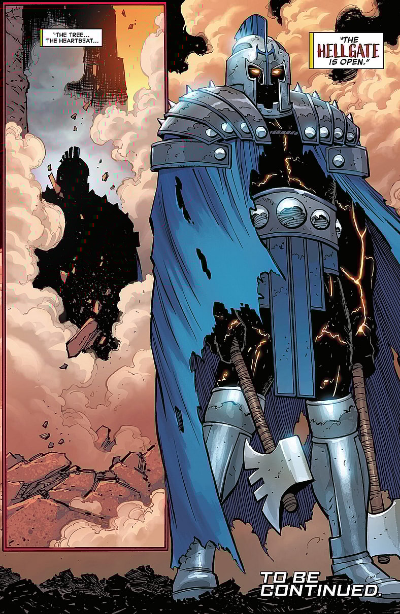 Hellgate emerges onto Earth-616 in Amazing Spider-Man Vol. 7 #1 (2025), Marvel Comics. Words by Joe Kelly, art by Pepe Larraz and Marte Gracia.