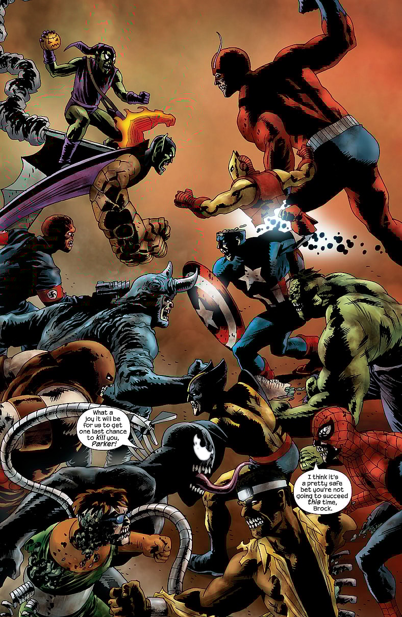 The more things change the more they stay the same in Marvel Zombies Vol.1 #5 (2006), Marvel Comics. Words by Robert Kirkman, art by Sean Phillips, June Chung, and Randy Gentile.