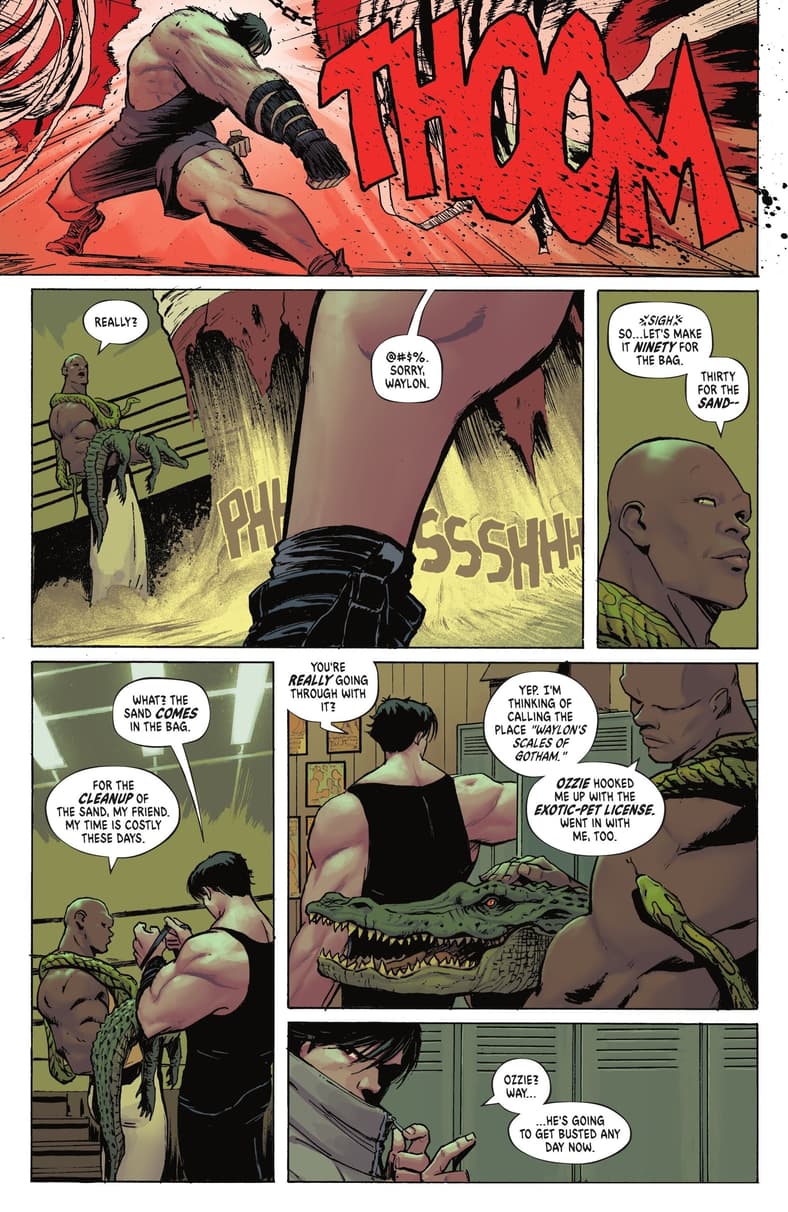 Waylon Jones discusses business with Bruce Wayne in Absolute Batman Vol. 1 #1 (2024), DC