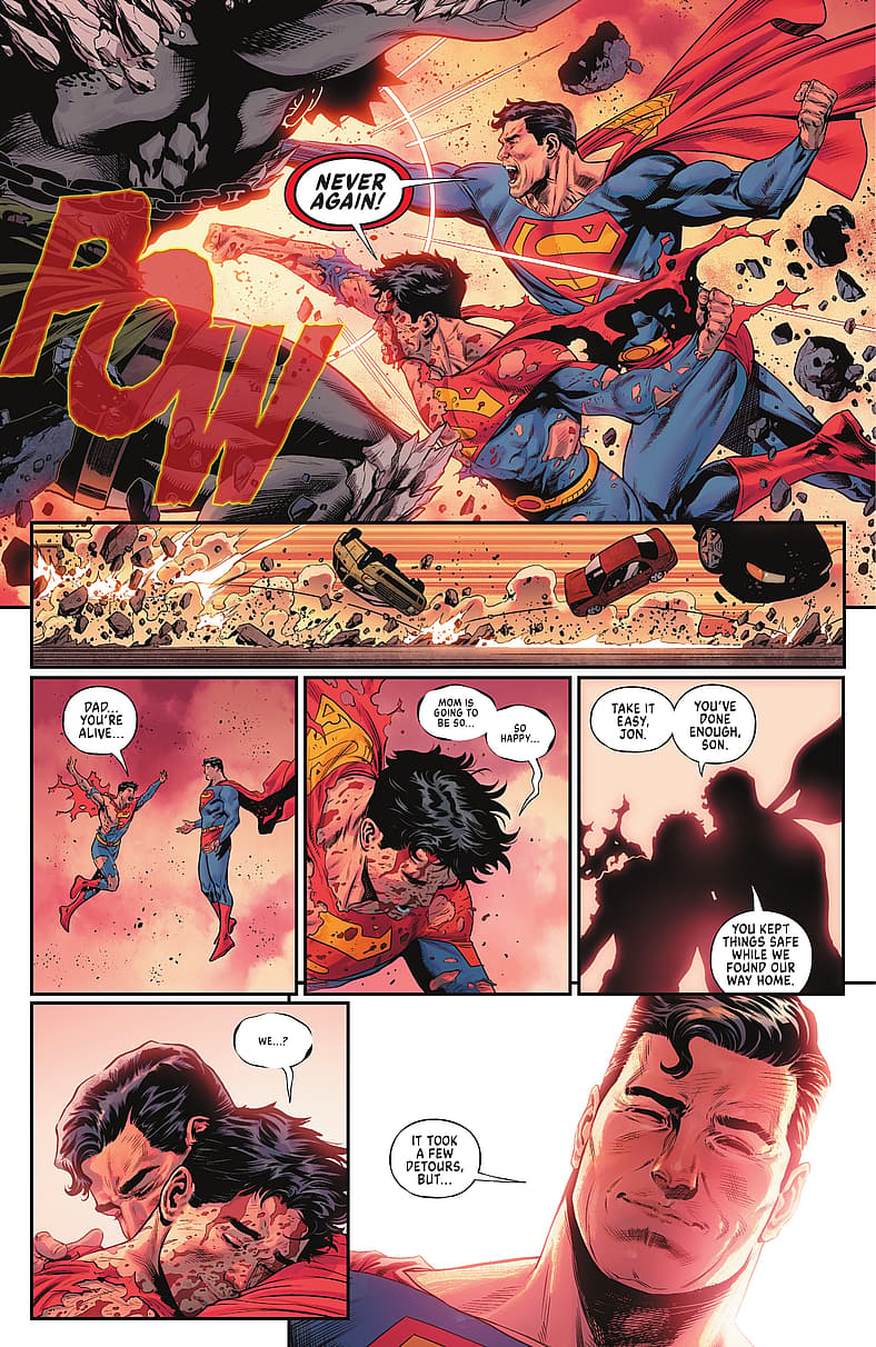 Clark and Jon Kent team up to end Doomsday in Dark Crisis on Infinite Earths #6 (2022), DC