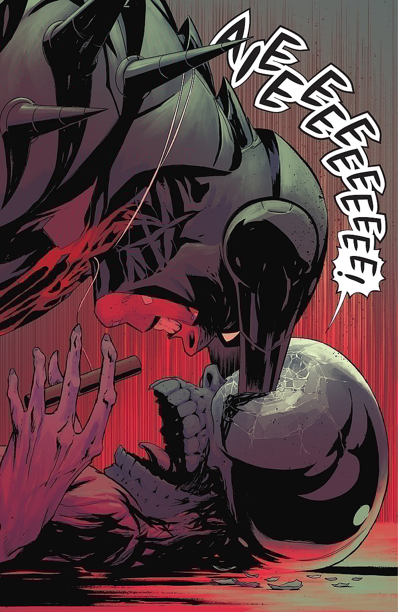 Batman has had enough of Black Mask's s--t in Absolute Batman Vol. 1 #6 "The Zoo, Part Six" (2024), DC. Words by Scott Snyder, art by Nick Dragotta, Frank Martin, and Clayton Cowles.