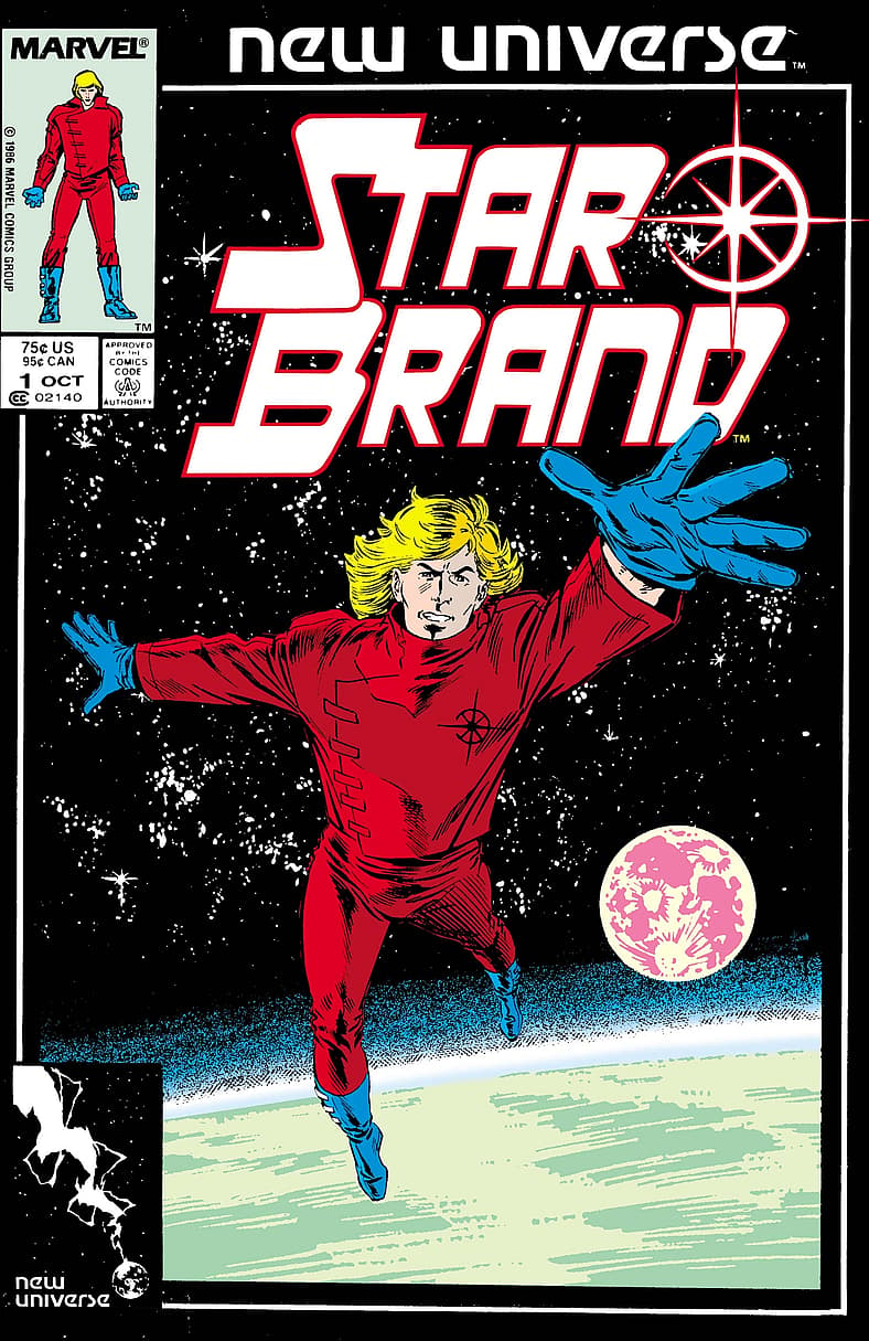 Ken Connell ascends to higher plane on John Romita Jr.'s cover to Star Brand Vol. 1 #1 (1986)