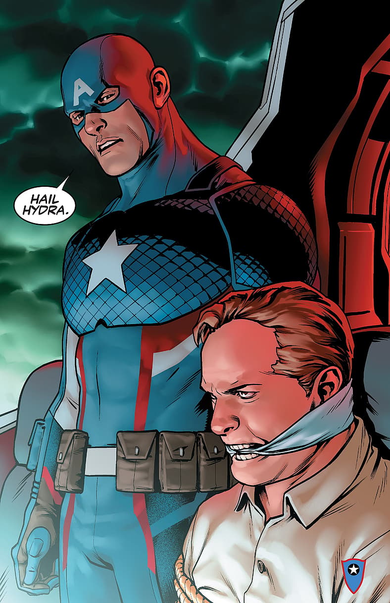 Star-Spangled Avenger reveals himself as Hydra agent in Captain America: Steve Rogers Vol. 1 #1