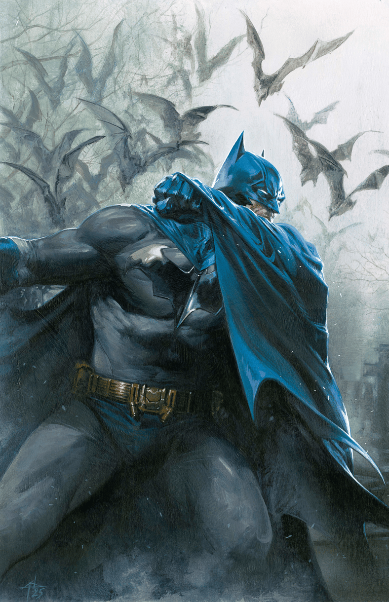 Batman prepares himself for a fight on Gabrielle Del'Otto's variant cover to Batman Vol. 4 #1 (2025), DC