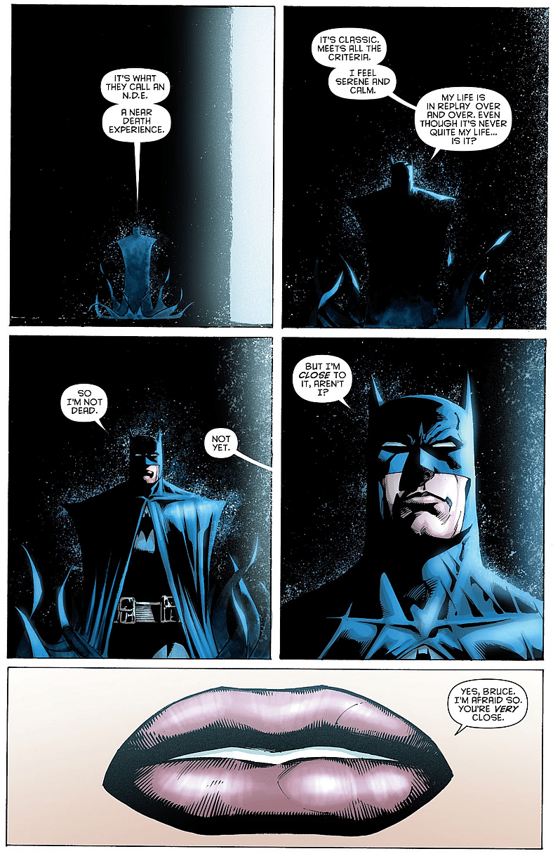 Batman on precipice of death in Detective Comics Vol. 1 #853 (2009), DC