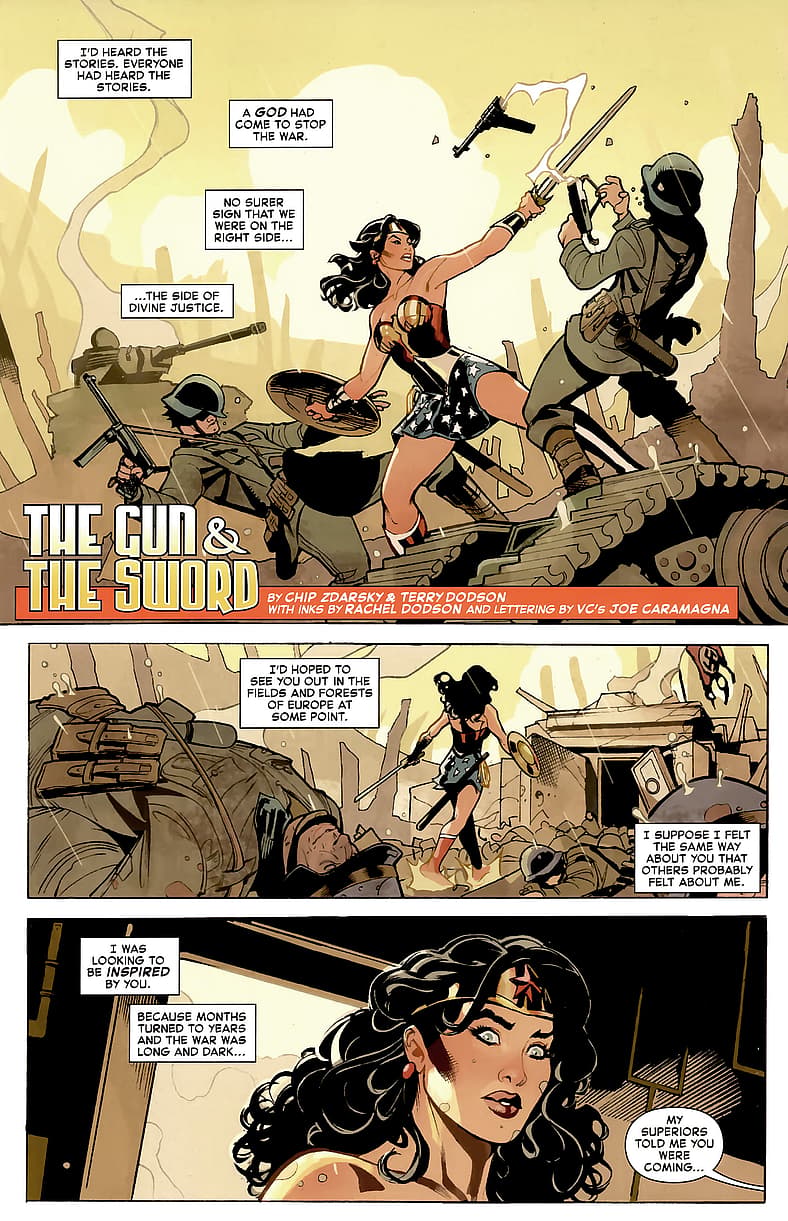Wonder Woman moves to capture Hitler in Deadpool/Batman Vol. 1 #1 "The Gun and the Sword" (2025)
