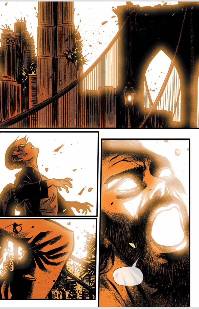 Two lovers go out with a huge bang in The War (2025). Words by Garth Ennis. Art by Becky Cloonan. BOOM! Studios.