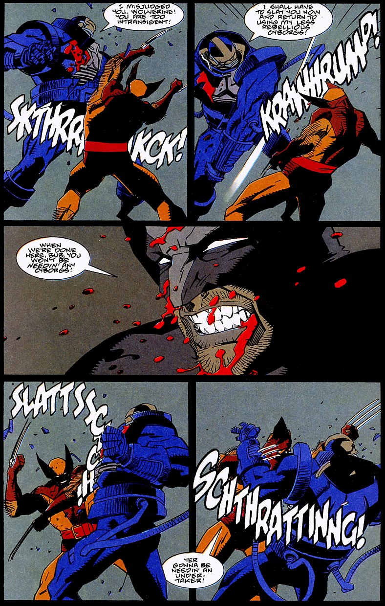 Wolverine and Apocalypse battle in Wolverine: The Jungle Adventure Vol. 1 #1 (1993), Marvel