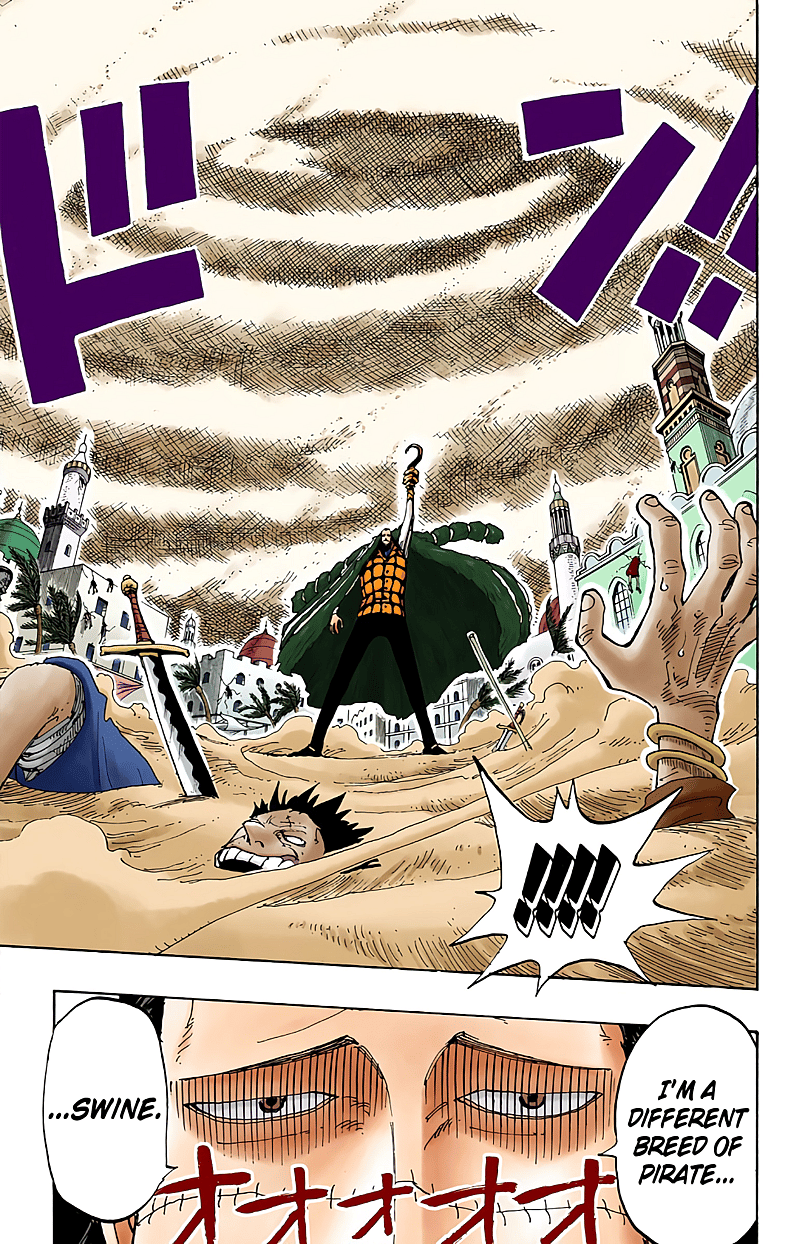 Crocodile kills Alabasta citizens as show of power in One Piece Ch. 155 "Pirate Sir Crocodile"