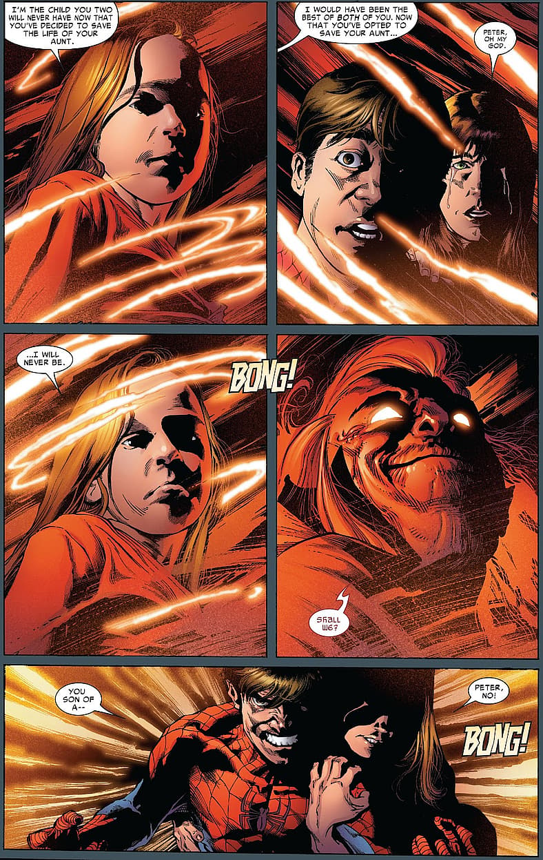 Mephisto seals the deal in Amazing Spider-Man Vol. 1 #545 "One More Day Part Four", Marvel