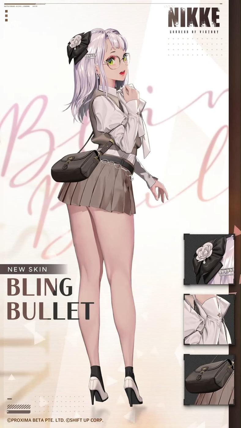 Neon (Jang Mi) rocks her Bling Bullet outfit in Goddess of Victory: Nikke (2022), Shift Up