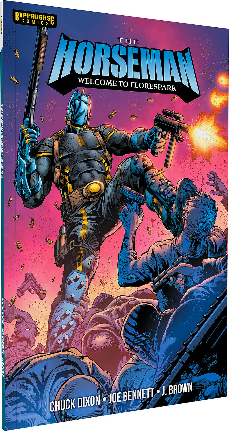 The Horseman unleashes vengeance on Will Conrad's cover to Horseman Vol. 1 #1 (2024), Rippaverse