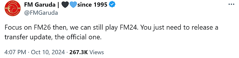 Fans are not happy with Sports Interactive's decision to delay 'Football Manager 2025'.