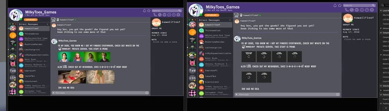 A texture in the PC and console versions of Ready or Not, showing changes to the chat-room screen, via Steam