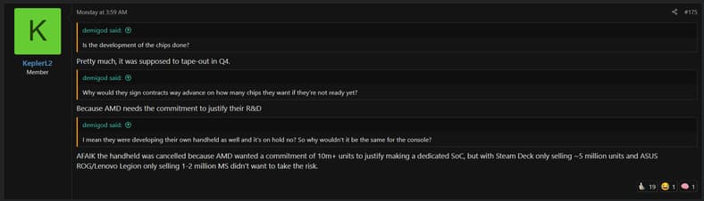 KeplerL2 claims Microsoft cancelled a handheld console as AMD wanted the commitment of over 10 million units via NeoGAF