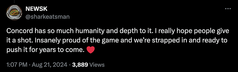 'Concord' lead designer Joe Weisnewski reveals the game has been in development for eight years.