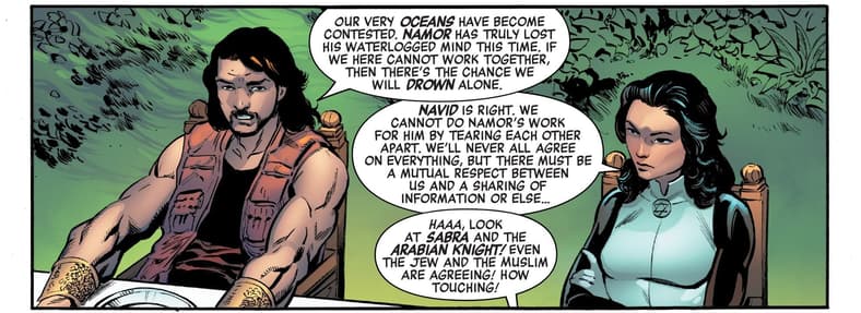 Sabra and Navid weigh in on the future of the Avengers in Avengers Vol. 8 #11 (2018), Marvel Comics