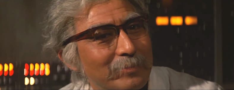Akihiko Hirata wanted to be Albert Einstein for Halloween in Terror of Mechagodzilla (1975), Toho