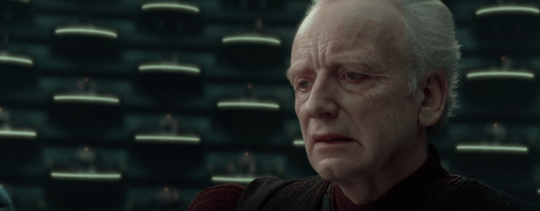 Ian McDiarmid as Supreme Chancellor Palpatine in Star Wars Episode 2: Attack of the Clones