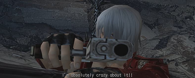 Dante embraces his new future as a demon hunter in Devil May Cry 3: Dante's Awakening (2005), Capcom