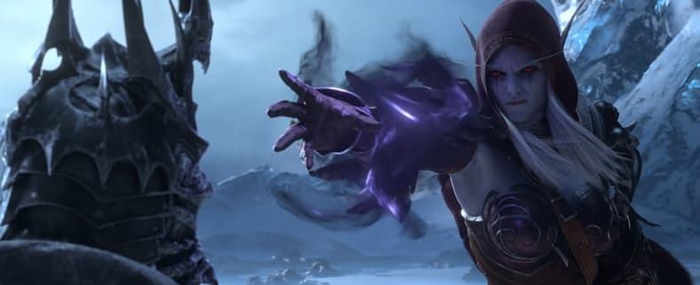Sylvanas steals the power of Arthas in World of Warcraft: Shadowlands (2020), Blizzard Entertainment