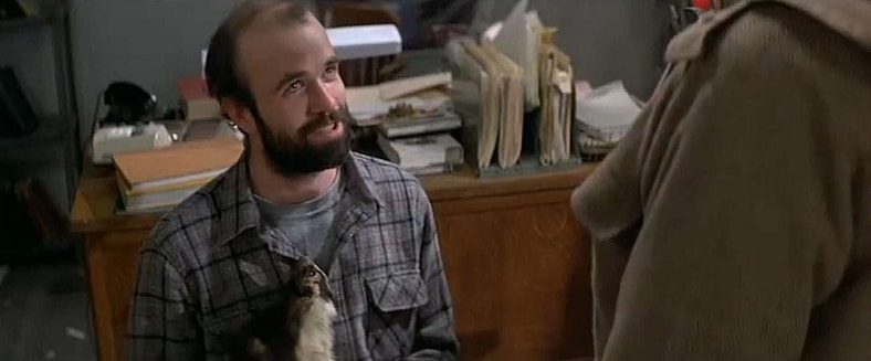 An incredulous Dr. Carl Ferguson (Tom Noonan) refuses to accept that wolves commit murder in Wolfen (1981), Warner Bros. Pictures