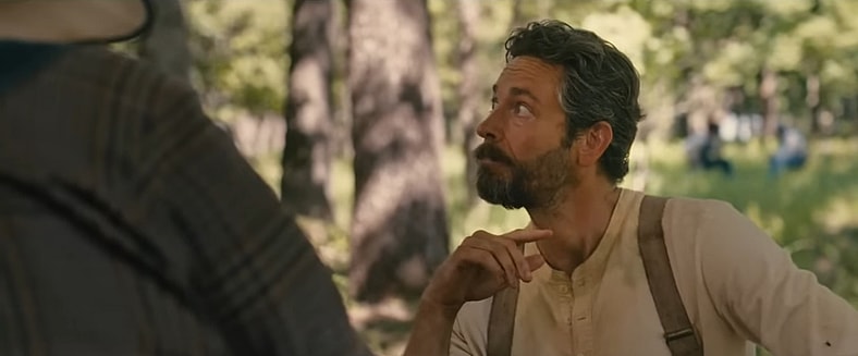 Zachary Levi hears a good pitch in Sarah’s Oil (2025), Amazon-MGM