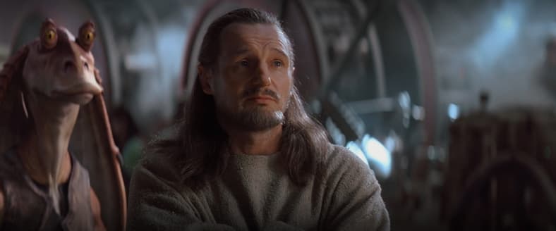 Qui-Gon Jinn makes bet with Watto in Star Wars Episode I: The Phantom Menace (1999)