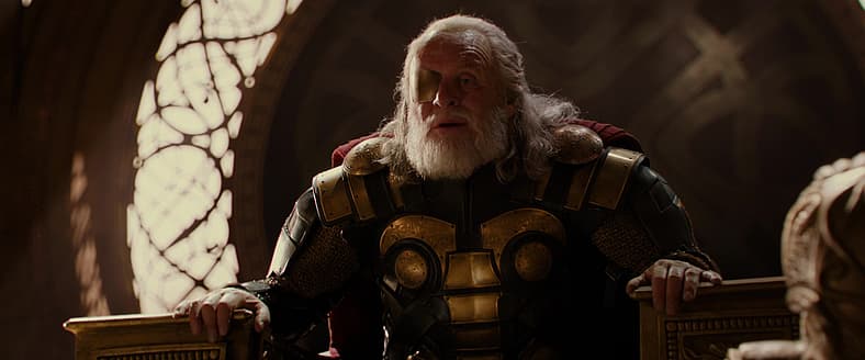 Odin serves judgement on Loki in Thor: The Dark World (2013), Marvel Entertainment