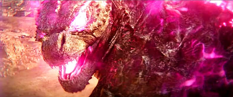 Godzilla shows off new energy in the desert in Godzilla x Kong: The New Empire (2024), Legendary