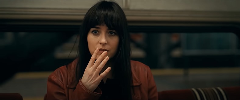 Cassie (Dakota Johnson) realizes that a vision is about to come true in Madame Web (2024), Sony Pictures Entertainment