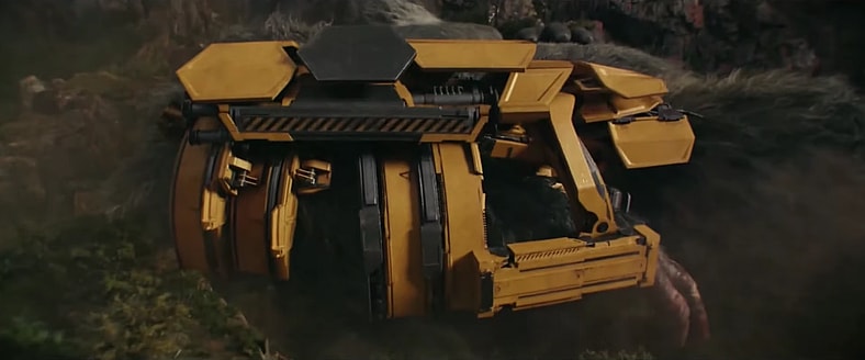 Kong is fitted with a new toy for smashing in Godzilla x Kong: The New Empire (2024), Legendary Pictures