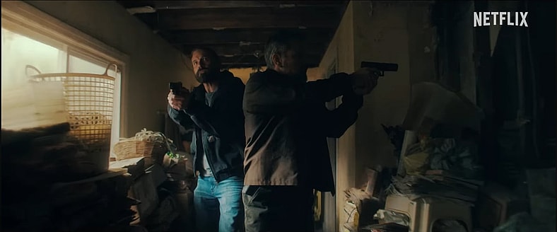 Ben Affleck and Matt Damon sweep the perimeter for female admirers in The Rip (2026), Netflix